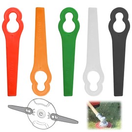 JCUQGDOO Plastic Grass Trimmer Blades, 50pcs Durable Lawn Mower Replacement Blades 83 mm Lawn Mower Cutting Blades, Replacement Cordless Strimmer Blades for Grass Strimmer