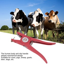 Ear Tag Applicator, Universal Metal Alloy Livestock Cattle Ear Tags for Cattle, Pig, Goat, Sheep, and Lamb Essential Livestock Identification and Management Tool for Herd Owners and Farmers