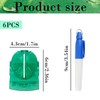 Thyonta 6 Pcs Transparent Golf Ball Line Marker Set Golf