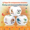 GLÜCKSGUT® Anti-Stress Cube, Chill Out, Funny Stress Cube, 6 Designs,
