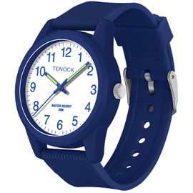 Kids Analog Watches for Girls Boys Watches with Soft Band Learning Time 50M Waterproof Children Watch Easy to Read for Ages 4-12 Kids Gift (Blue)