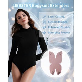 Liebster Women's Bodysuit Extender - Soft, Stylish, and Adjustable for Women’s Shapewear Comfort (04 Pink, M)