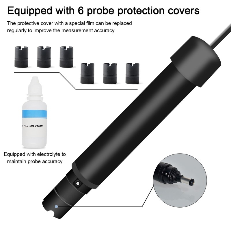 GOYERRNES Dissolved Oxygen Meter with Bluetooth, Dissolved Oxygen Test Kit