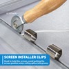 HOMWMPA Window Screen Repair Kit, Screen Spline, Screen Roller Tool,