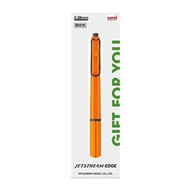 Mitsubishi Pencil Oil Based Ballpoint Pen Jetstream Edge 0.28 Limited Edition Gift Packaging Orange SXN100328O22