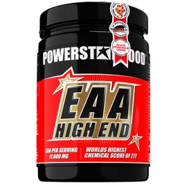 EAA High End, Essential Amino Acids, Maximum Chemical Score of 277, Whole 11,000 mg Pure EAA Per Serving, High Dose, Vegan, 500 g Powder, Made in Germany, Ice Tea