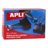 5 Star Foldback Clips 41mm Black [Pack of 12]