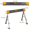 WORKESS Saw Horses 2 Pack Folding, Heavy Duty Sawhorse Table