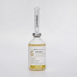 Essello Real Gold Glowing Ampoule 60ml Hyaluronic Ampoule Sample Random + Mask Pack Set / 에쎌로 리얼 골드 광채앰플 60ml 히알루론앰플  샘플랜덤+마스크팩세트