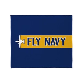 CafePress U.S. Navy: Fly Navy (E 2) Throw Blanket Super Soft Fleece Plush Throw Blanket, 60"x50"
