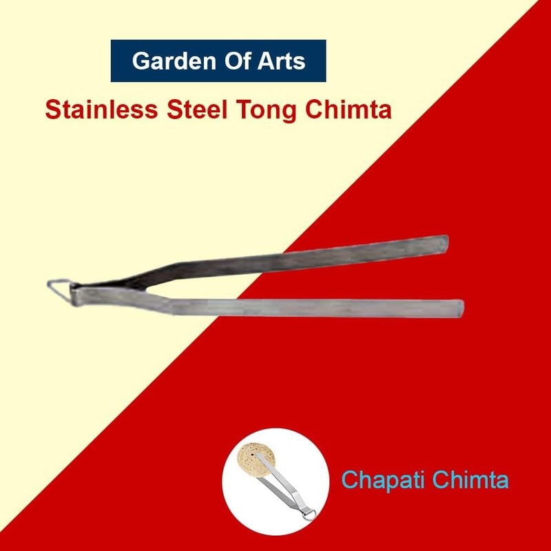 Garden Of Arts Stainless Steel Tong Roti Chapati Chimta/Chipya/Pakad
