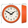 JONES CLOCKS® Telecom Wall Clock | Round Vintage Retro Clock