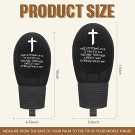 Yearntown Christian Sliding Mitt for Baseball Religious Glove for Youth Sliding Mitt Softball Guard Accessories and Protective Gear Left/Right Hands - Adjustable Hand and Wrist Protection(S)