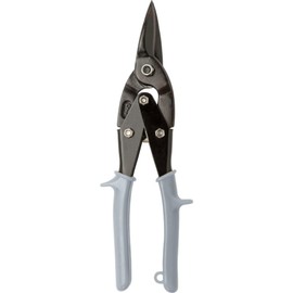 kwb Tin Snips, Straight, 250 mm, for Wide Curves, Designed for Short Straight Cuts for Sheet Metal Max. 1.5 mm and Stainless Steel / V2A up to 1 mm
