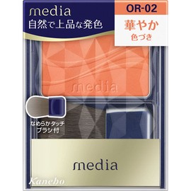 Kanebo OR-02 Media Bright-Up Cheek S Orange Type (0.1 oz (2.8 g) Cheek Media