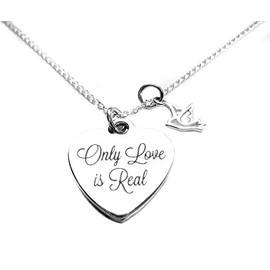 ACIM A Course in Miracles Inspired Only Love is Real Holy Spirit Sterling Silver Necklace