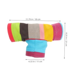 ORFOFE Hamster Tunnel Collapsible Pet Way Hideaway for Guinea Pigs Chinchillas Mice and Gerbils Durable Versatile Play Area with Vibrant Rainbow Design