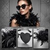 Black Feather Boa, Feather Boas, 200cm Black Feather Boas with