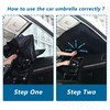 Dussdil Eagle Flag Car Windshield Sunshades Umbrella Window Sun Shade