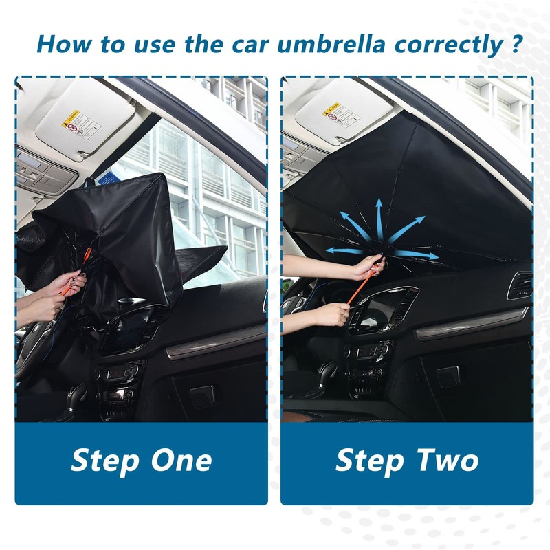 Dussdil Eagle Flag Car Windshield Sunshades Umbrella Window Sun Shade