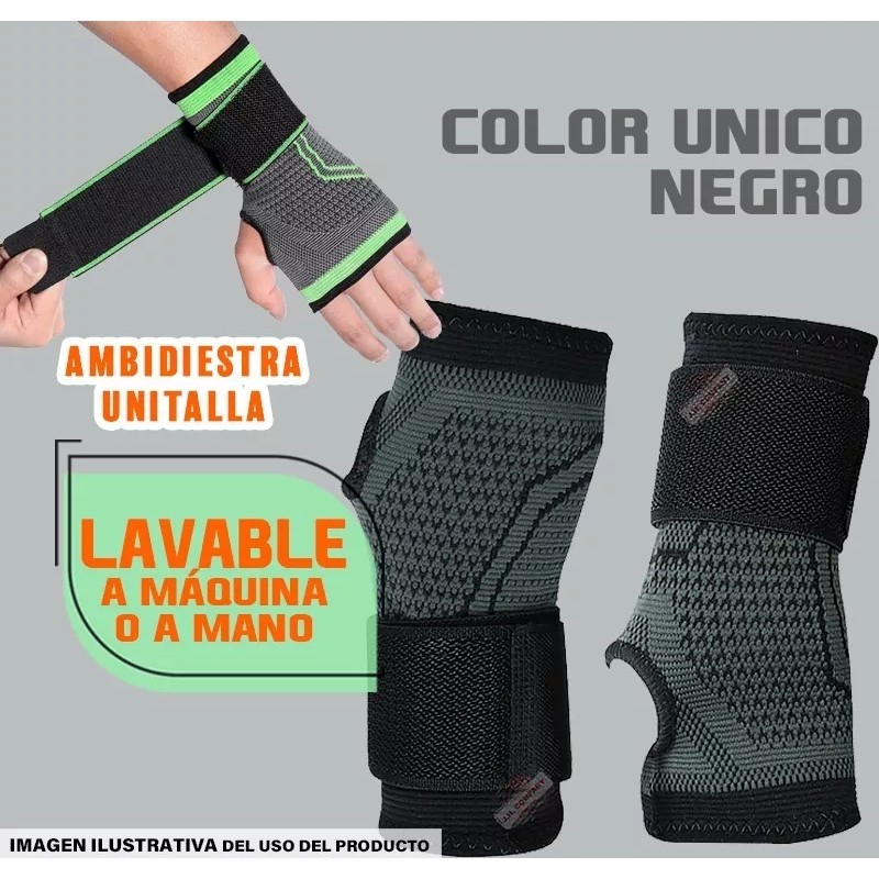 J.H. Company Par De Muñequera Ortopedica Compresion Crossfit Gym Jb-7208a