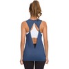 Laughido Women's Twist Open Back Workout Tops Sleeveless Shirts Gym