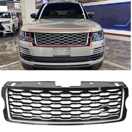 Front Bumper Upper Grille Black Chrome Replacement for Range Rover Vogue L405 2013-2017