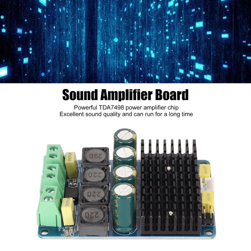 TDA7498 Power Amplifier Board 100W and 100W DC 8V to
