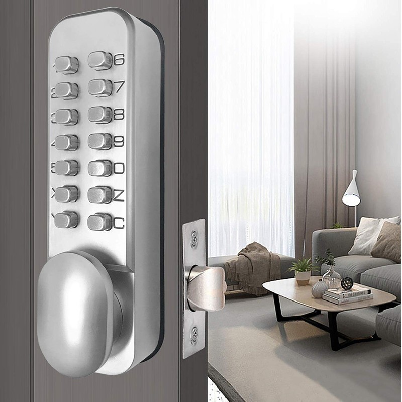 Spotact Mechanical Keyless Door Lock 6 Code Latch Lock 2-3/8''