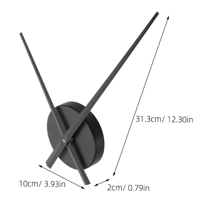 Levemolo Retro Style Metal Clock Kit Simple Elegant Bedroom Wall