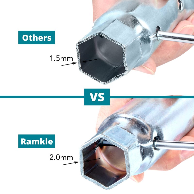 Ramkle Dual Hex Wrench Removal Tool for Anode Rod and