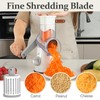 Cambom 5 in 1 Rotary Cheese Grater Hand Crank Cheese