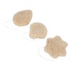 3pcs Walnut Powder Exfoliating Facial Sponge Soft Skin Cleansing Konjac