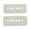 KAISH Set of 2 White 50mm Pole Spacing P90 Guitar
