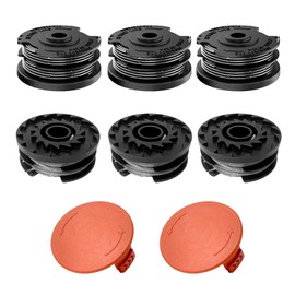Viilich 6 Pieces Thread Spools Compatible with Bosch AdvancedGrassCut 36 ART 30-36 LI ART 24 ART 24+ ART 27 ART 27+ ART 30 ART 30+, Replacement Thread Spool for F016800351 (6 Spools + 2 Cap)