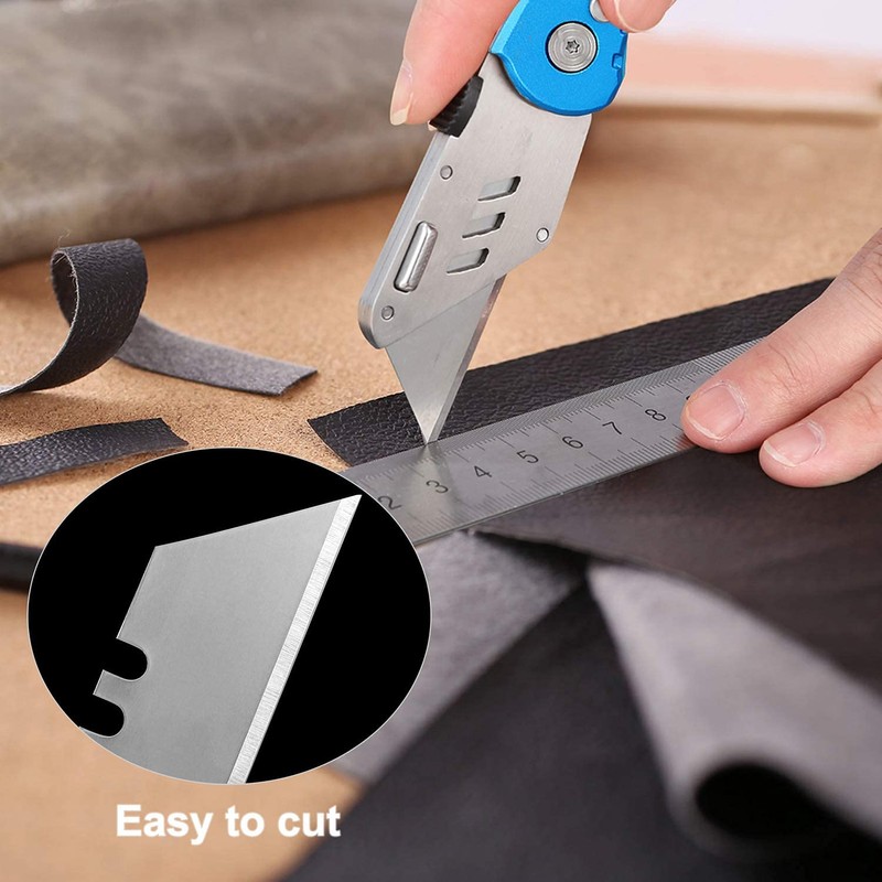 30 Pack Utility Knife Blades, SK5 Steel Heavy Duty Box