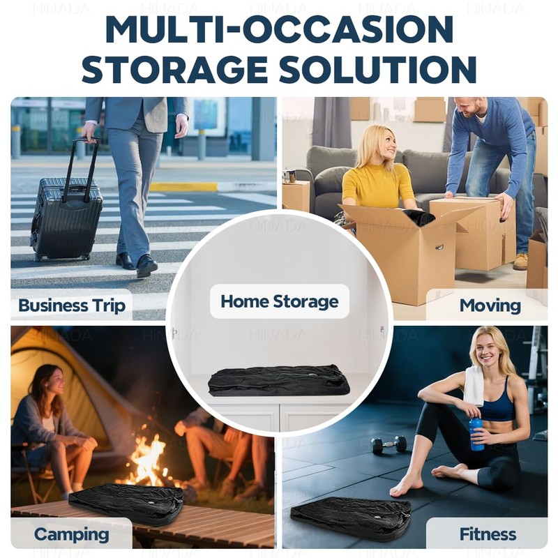 Vacuum Bags for Travel Luggage with Wireless Pump, Travel Pack
