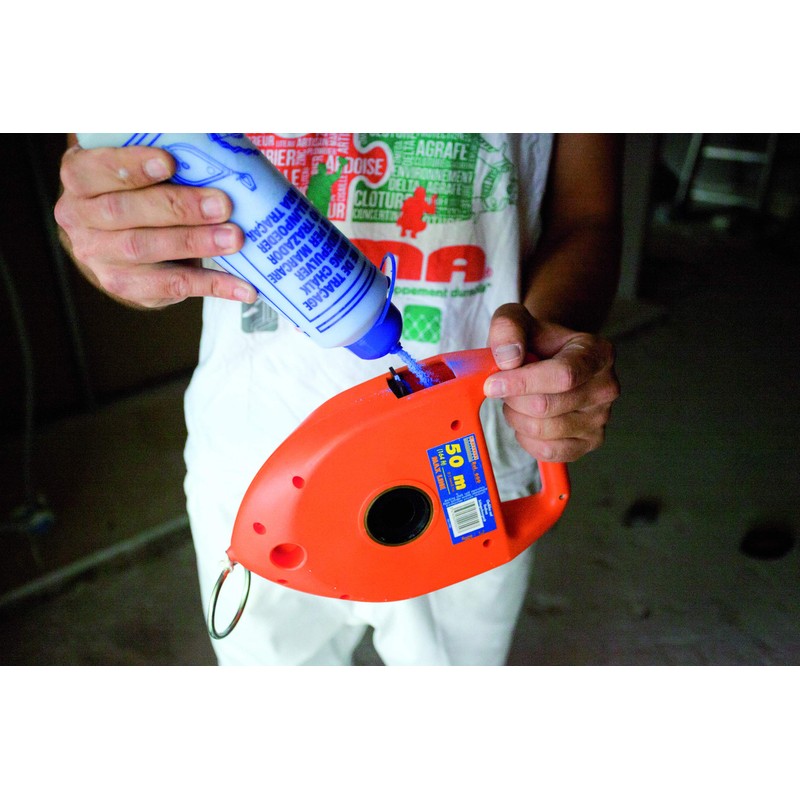 EDMA Line 50 M Chalk Line with Large Handle Red