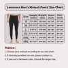 Lemorecn Wetsuit Pants Men 2mm Neoprene Swim Pants for Swimming