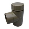 Ainette Round Drain Elbow, Gray, Type 42