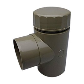 Ainette Round Drain Elbow, Gray, Type 42