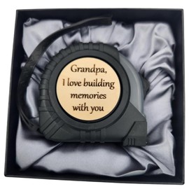Grandpa Gifts from Grandkids, New Grandpa Gifts, Gift for Grandpas who Have Everything, Useful and Practical Fathers Day, Building Memories with You Tape Measure (I Love)