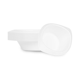 Pulp Safe 8.4 x 8.4 Inch Oval Dessert Bowls, 100 No PFAS Added Dinner Bowls - Home Compostable, Heavy-Duty, White Bagasse Sustainable Bowls, Disposable - Restaurantware