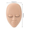 Lash Mannequin Head Reusable Soft Rubber 3D Effects Replaced Eyelids
