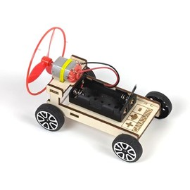 CANADUINO® Wooden Propeller Car DIY Kit for Kids