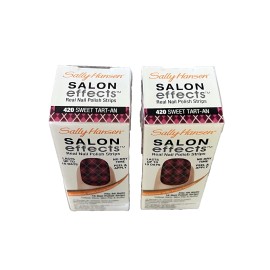 Sally Hansen Salon Effects Real Nail Polish Strips 420 Sweet Tart-an -Pack of  2