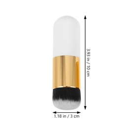Housoutil 2pcs High-density Foundation and Blush Makeup Brush for Blending Soft Powder and Cream Applicator for All Skin Types for Professional and Everyday Use