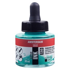 Amsterdam Acrylic Ink Bottle 30 ml Turquoise Green 661 (17206610)
