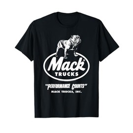 Mack Trucks Performance Counts Bulldog Logo Trucking T-Shirt