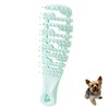 MAEELOU Ridge Design Puppy Brush, Soft Bristle Gentle Grooming Tool,